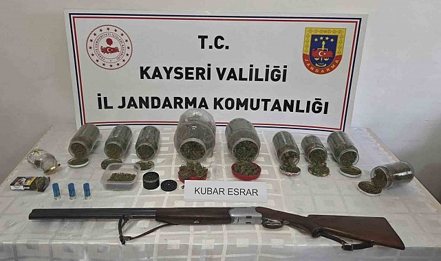 Kayseri'de 915 gram uyuşturucu madde ele geçirildi