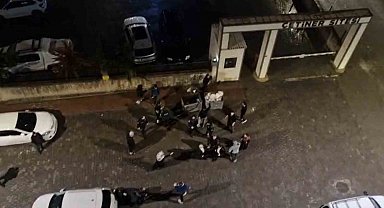 Kaza sonrası çıkan kavga kamerada