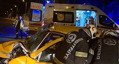 Kazada ağır yaralanan taksi şoföründen acı haber geldi