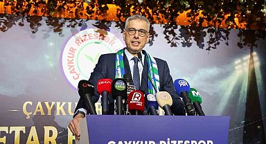 Kemal Memişoğlu "Rizespor Süper Lig'deki spor kulüplerine örnek olan davranış ve yapı içerisinde"