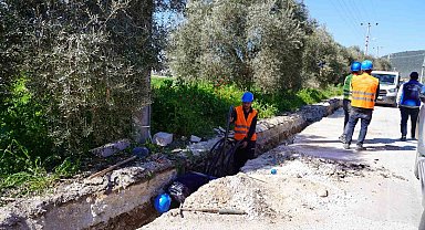 Kemikler'in içme suyu hattı yenilendi