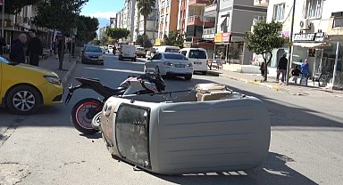 Kepez'de motosikletler çarpıştı: 1 yaralı