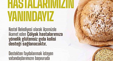 Kestel Belediyesi'nden Çölyak hastalarına glütensiz gıda desteği