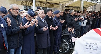 Kıbrıs Gazisi Ahmet Memiş son yolculuğuna uğurlandı