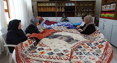 Kilis'te kadınların el emeğiyle yorgancılık yeniden canlanıyor