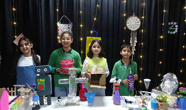 Kilis'te "Atıktan Sanata" sergisi: Öğrenciler atıkları sanata dönüştürdü