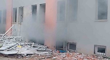 Kırıkkale'de eski kamu binasında yangın