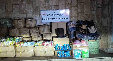 Kırşehir'de 2 milyonluk faturasız ürün ele geçirildi