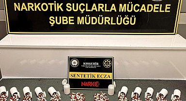 Kırşehir'de polis 660 adet sentetik hap ele geçirdi