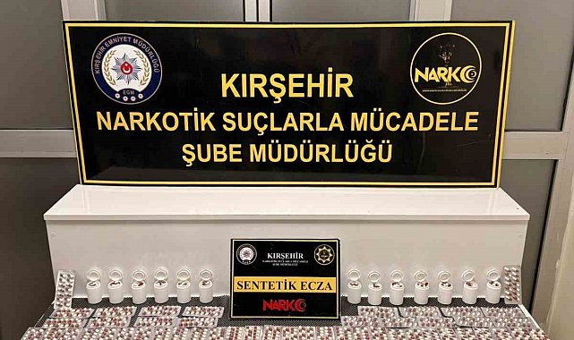 Kırşehir'de polis, bin 387 adet uyuşturucu madde ele geçirdi