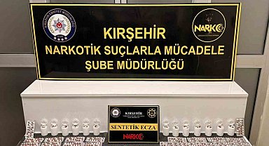 Kırşehir'de polis, bin 387 adet uyuşturucu madde ele geçirdi