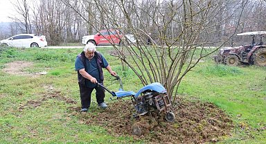 Kocaeli'de hibeli gübrelerini alan çiftçiler tarlada mesaiye başladı