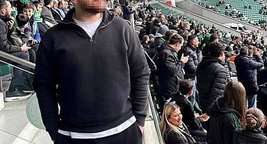 Kocaelispor tribünündeki kaçak Beşiktaşlı için suç duyurusu