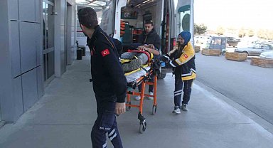 Konya'da inşaattan düşen işçi yaralandı