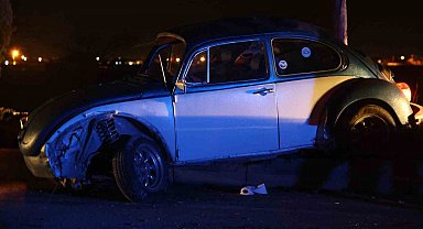 Konya'da kontrolden çıkan otomobil takla attı: 3 yaralı