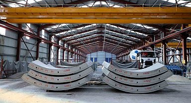 Körfezray Metro Projesi tünelleri için 6 bin 754 segment üretildi