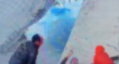 Kornaya bastı ama otomobile çarpmaktan kurtulamadı