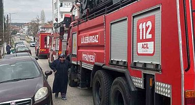 Kurutma makinesinden çıkan duman paniğe neden oldu