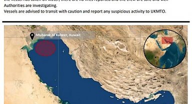 Kuveyt açıklarındaki petrol tankerinde patlama
