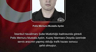 Kuzey Marmara Otoyolu'ndaki kazada 1 polis memuru şehit oldu