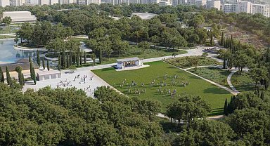 Lunapark alanına yeşille bütünleşen Zeytin Sahne geliyor