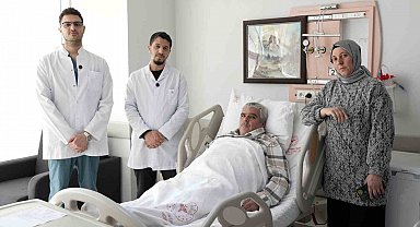 Malatya'da 20 santimetrelik kitle kapalı yöntemle çıkarıldı