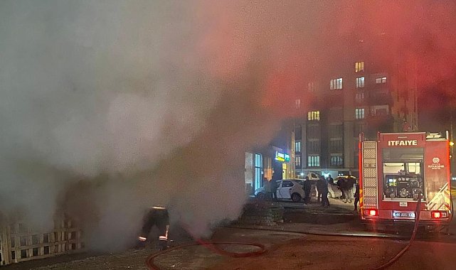 Malatya'da konteyner yangını