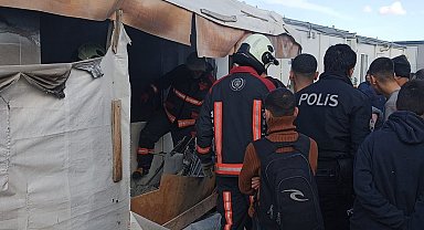 Malatya'da konteynerde yangın