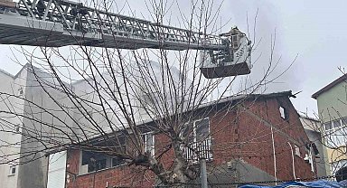 Maltepe'de korkutan çatı yangını: 2 kişi tahliye edildi