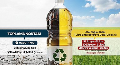 Manisa'da 'atık yağını getir, suyunu kurtar' kampanyası