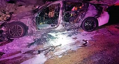 Mardin'de otomobilde çıkan yangın söndürüldü