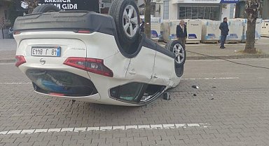 Marmaris'te takla atan otomobil sürücüsünün kanında yüksek alkol çıktı