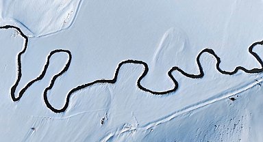 Mendereslerin karlı manzarası mest etti