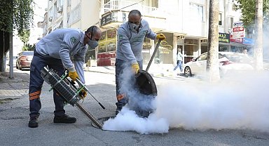 Mersin Büyükşehir Belediyesi kent genelinde haşereyle mücadeleyi sürdürüyor