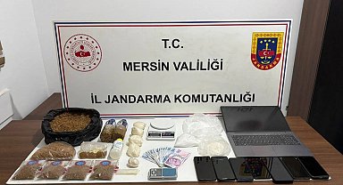 Mersin'de uyuşturucu ticareti yapan 4 şüpheli tutuklandı