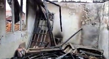 Metruk evde çıkan yangın korkuttu