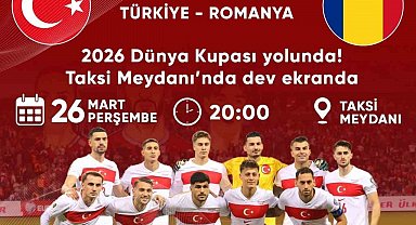 Milli maç heyecanı Bozdoğan'da dev ekranda