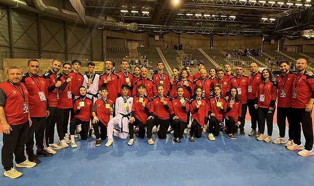 Milli taekwondoculardan Belçika'da 30 madalya birden