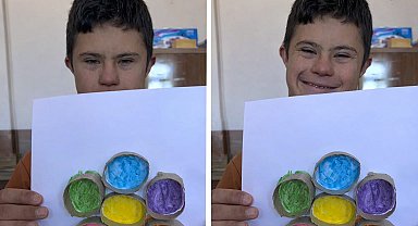 Minik eller Diyadin'de renkli çiçekler açtırdı