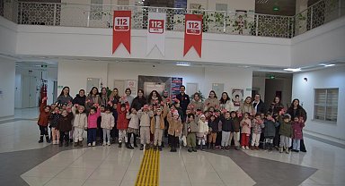 Miniklerden 112 Acil Çağrı Merkezi'ne ilgi