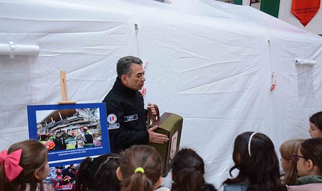 Miniklere afet bilinci aşılandı