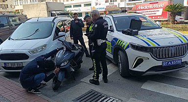 Motosikletini devirdi, 48 bin ceza yedi