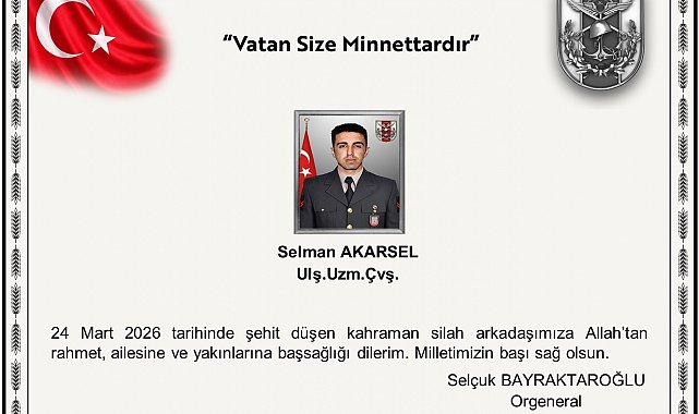 MSB: Ağrı'da 1 asker şehit oldu