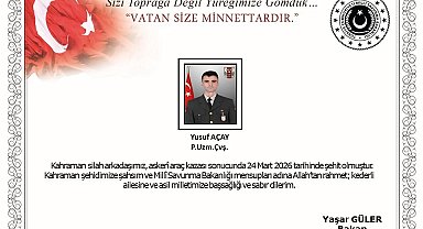 MSB duyurdu: Ağrı'daki kazada 1 asker şehit oldu