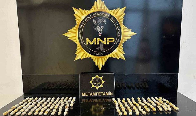 Muş'ta 1 kilo 333 gram metamfetamin ele geçirildi