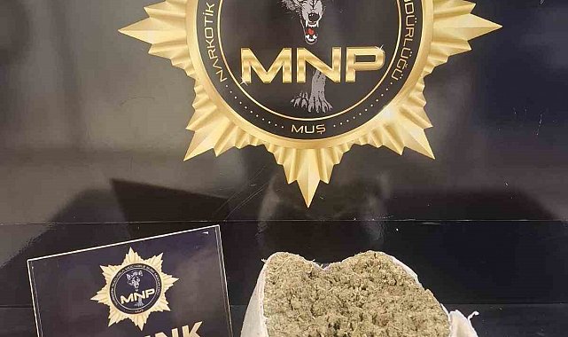 Muş'ta yolcu otobüsünde 2 kilo 72 gram skunk ele geçirildi