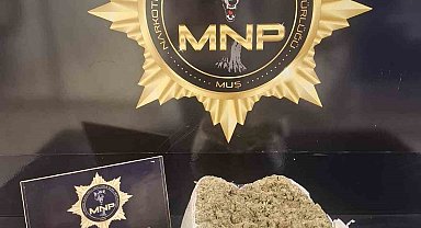 Muş'ta yolcu otobüsünde 2 kilo 72 gram skunk ele geçirildi