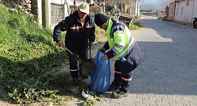 Nazilli'de bayram öncesi temizlik çalışması yapılıyor