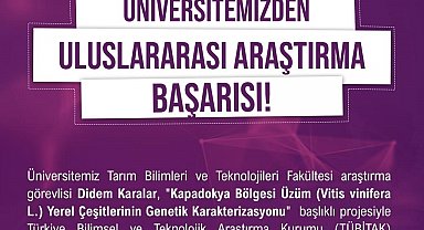 Niğde Ömer Halisdemir Üniversitesi'nden TÜBİTAK 2214-A Programında uluslararası araştırma başarısı