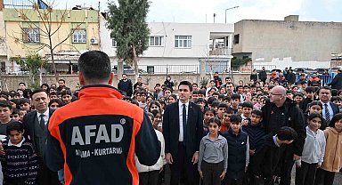 Nusaybin'de deprem tatbikatı gerçekleştirildi